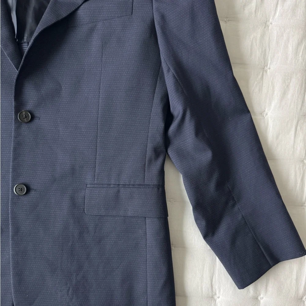 Theory 40 Gansevoort Blazer Eclipse Multi Polka Dot